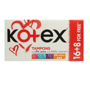 Тампоны Kotex Normal 16+8 штук