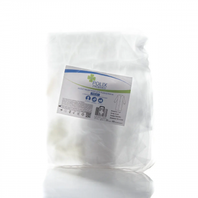 Халат медицинский с трикотажным манжетом Polix PRO&MED™ XXL (1 шт/пач) Цвет: белый Халат медицинский с трикотажным манжетом Polix PRO&MED™ XXL (1 шт/пач) Цвет: белый