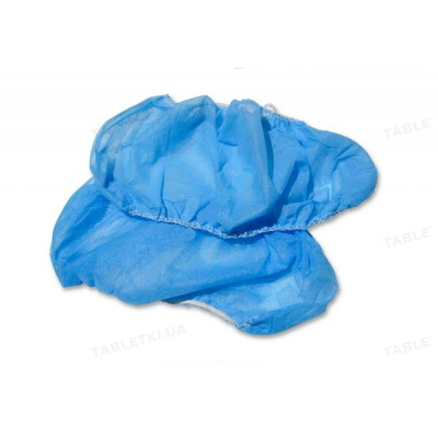 Бахіли медичні нестерильні зі спанбонду Polix PRO&MED 40х14 см(100шт/пач) Колір:блакитний Бахіли медичні нестерильні зі спанбонду Polix PRO&MED 40х14 см(100шт/пач) Колір:блакитний
