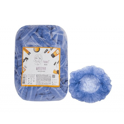 Шапочка медична на подвійній резинці Panni Mlada™ (100 шт/пач) зі спанбонду Колір: блакитний Шапочка медична на подвійній резинці Panni Mlada™ (100 шт/пач) зі спанбонду Колір: блакитний