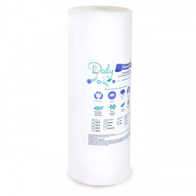Серветки Doily із спанлейса в рулоні 25х30 см 100 штук Серветки Doily із спанлейса в рулоні 25х30 см 100 штук