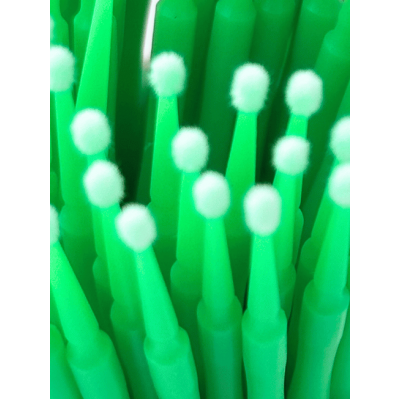 Мікроаплікатори стоматологічні "Fine" в тубусі, зелені (100 шт) Мікроаплікатори стоматологічні "Fine" в тубусі, зелені (100 шт)