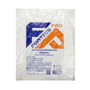 Серветка-нагрудник медична Fortius Pro™ тришарова 33х41 см (...