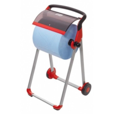 Напольный диспенсер для материалов в рулоне Tork Performance красно-черного цвета Напольный диспенсер для материалов в рулоне Tork Performance красно-черного цвета