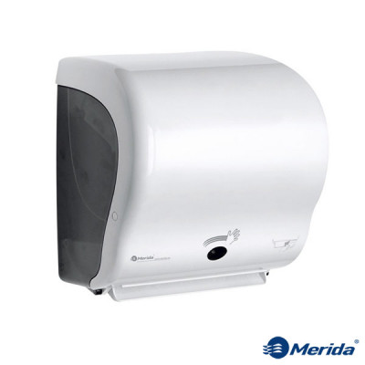 Сенсорний тримач для паперових рушників Merida Automatic Lux Maxi Cut пластик CJB502 Сенсорний тримач для паперових рушників Merida Automatic Lux Maxi Cut пластик CJB502