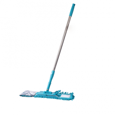 Швабра Eco Fabric из микрофибры 1000 пальцев 43см, ручка телескоп. 86-131см, бирюзовый Швабра Eco Fabric из микрофибры 1000 пальцев 43см, ручка телескоп. 86-131см, бирюзовый