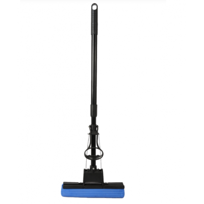 Швабра PVA-насадка 27см м'яка, з ручкою телескоп 110см, 1 віджим Швабра PVA-насадка 27см м'яка, з ручкою телескоп 110см, 1 віджим