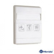 Держатель для одноразовых туалетных накладок на крышку унитаза белый пластик Merida GP1