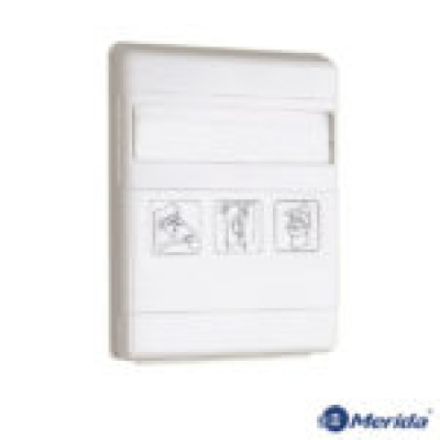 Держатель для одноразовых туалетных накладок на крышку унитаза белый пластик Merida GP1 Держатель для одноразовых туалетных накладок на крышку унитаза белый пластик Merida GP1