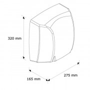 Електросушарка для рук Merida Optima нержавіюча сталь поліро...