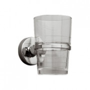 Тримач металевий зі склянкою Merida MHA12 хром скло