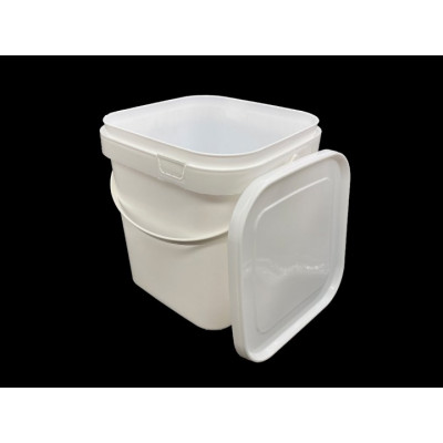 Ведро квадратное белое без крышки 18 литров Sirin Plastik Ведро квадратное белое без крышки 18 литров Sirin Plastik