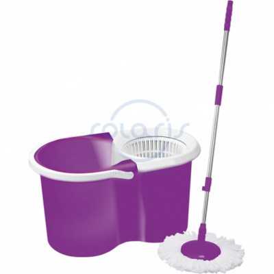 Комплект Солярис F.139: ведро с отцентрованным отжимным механизмом и моп Комплект Солярис F.139: ведро с отцентрованным отжимным механизмом и моп
