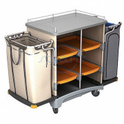 Візок готельний з мішком для білизни і висувними кюветами TS...