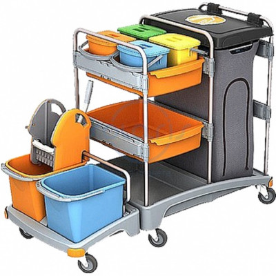 Візок готельний для покоївок Соляріс TSZ-0022 Візок готельний для покоївок Соляріс TSZ-0022