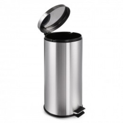 Кошик для сміття з педаллю MERIDA CLASSIC KIM412 металевий матовий 30 л Кошик для сміття з педаллю MERIDA CLASSIC KIM412 металевий матовий 30 л