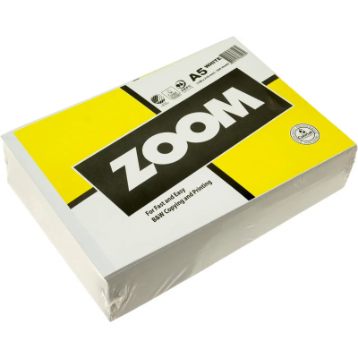 Папір А5 ZOOM 80г/м2 500 аркушів Папір А5 ZOOM 80г/м2 500 аркушів