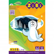 Картон білий А4 10 аркушів 235г/м2 KIDS Line