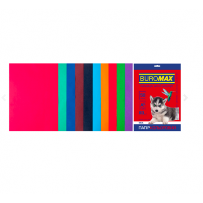 Набір кольорового паперу DARK+INTENSIVE, 10 кол., 50 арк., А4, 80 г/м² Набір кольорового паперу DARK+INTENSIVE, 10 кол., 50 арк., А4, 80 г/м²