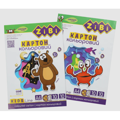 Картон кольоровий А4 Картон кольоровий А4