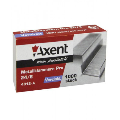 Скоби для степлерів №24/6 1000 штук Скоби для степлерів №24/6 1000 штук