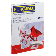 Плівка для ламінування A3 Buromax 80 мкм глянцева 100 шт