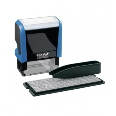 Самонабірний текстовий штамп 3 рядковий + каса знаків Самонабірний текстовий штамп 3 рядковий + каса знаків