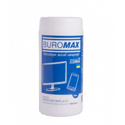 Серветки для екранів та оптики JOBMAX Buromax (Im) Серветки для екранів та оптики JOBMAX Buromax (Im)
