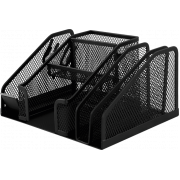 Настольный набор 210x150x100 мм BUROMAX металлический черный...