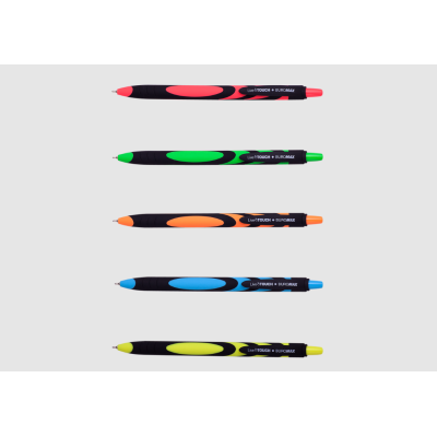 Ручка масляна автоматична LIVE TOUCH, RUBBER TOUCH, 0,7 мм, сині чорнила Ручка масляна автоматична LIVE TOUCH, RUBBER TOUCH, 0,7 мм, сині чорнила