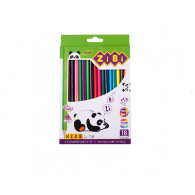 Кольорові олівці, 18 кольорів, KIDS Line Кольорові олівці, 18 кольорів, KIDS Line