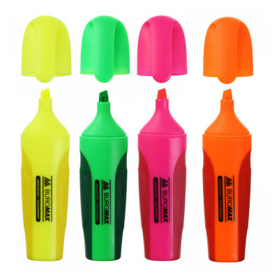 Набор из 4х текст-маркеров NEON 2-4 мм с резиновыми вставками Набор из 4х текст-маркеров NEON 2-4 мм с резиновыми вставками