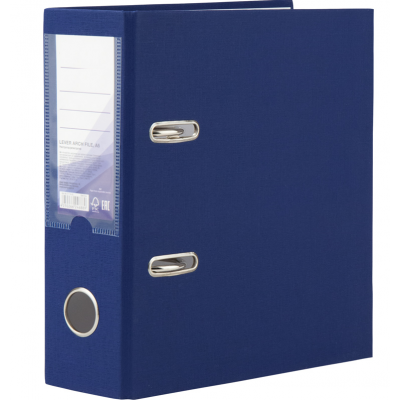Папка-регистратор А5 одностр. PP 7,5см, собр, синяя Папка-регистратор А5 одностр. PP 7,5см, собр, синяя