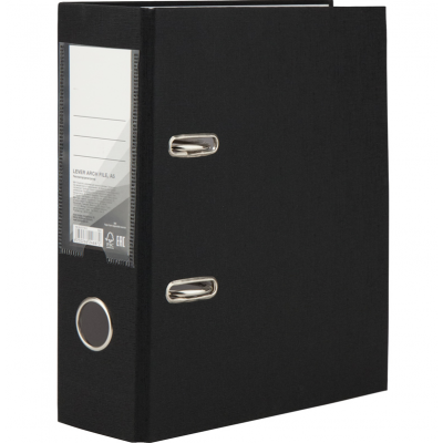 Папка-регистратор А5 одностр. PP 7,5см, собр, черная Папка-регистратор А5 одностр. PP 7,5см, собр, черная