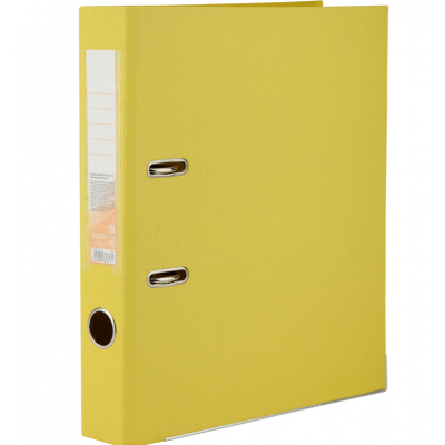 Папка-реєстратор двост. PP 5 cм, зібрана, жовта Папка-реєстратор двост. PP 5 cм, зібрана, жовта