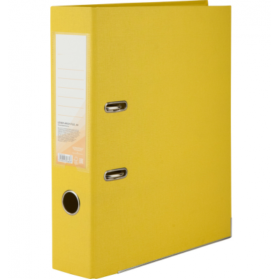 Папка-регистратор двуст. PP 7,5 см, собранная, желтый Папка-регистратор двуст. PP 7,5 см, собранная, желтый