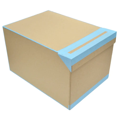 Короб архивный с откидной крыш. гор. усиленный 380х270х230 мм, окантовка из коленкора от 10 шт Короб архивный с откидной крыш. гор. усиленный 380х270х230 мм, окантовка из коленкора от 10 шт