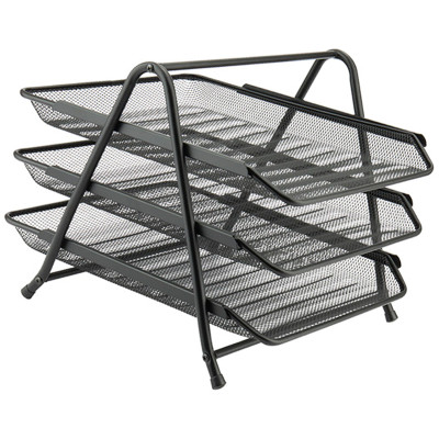 Лоток горизонтальний металевий Axent 263x295x350 мм 3-в-1 чорний Лоток горизонтальний металевий Axent 263x295x350 мм 3-в-1 чорний