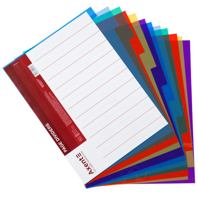 Розділювач сторінок кольоровий 12 розділів Розділювач сторінок кольоровий 12 розділів