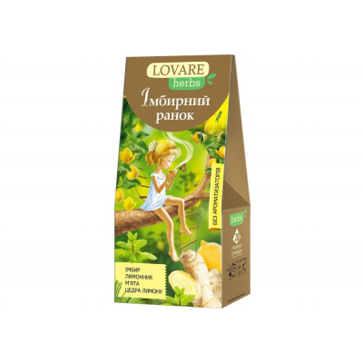 TM LOVARE TRAVEL Імбирний ранок 20*1,8г TM LOVARE TRAVEL Імбирний ранок 20*1,8г