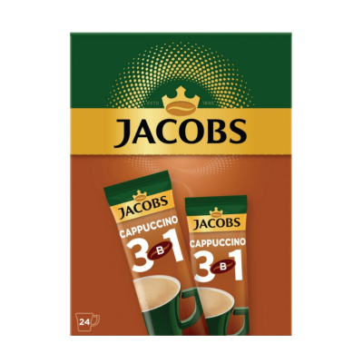 Якобз 3 в 1 Cappuccino 24шт Якобз 3 в 1 Cappuccino 24шт